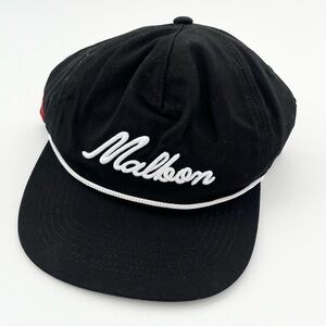 Malbon Logo Rope Hat Black